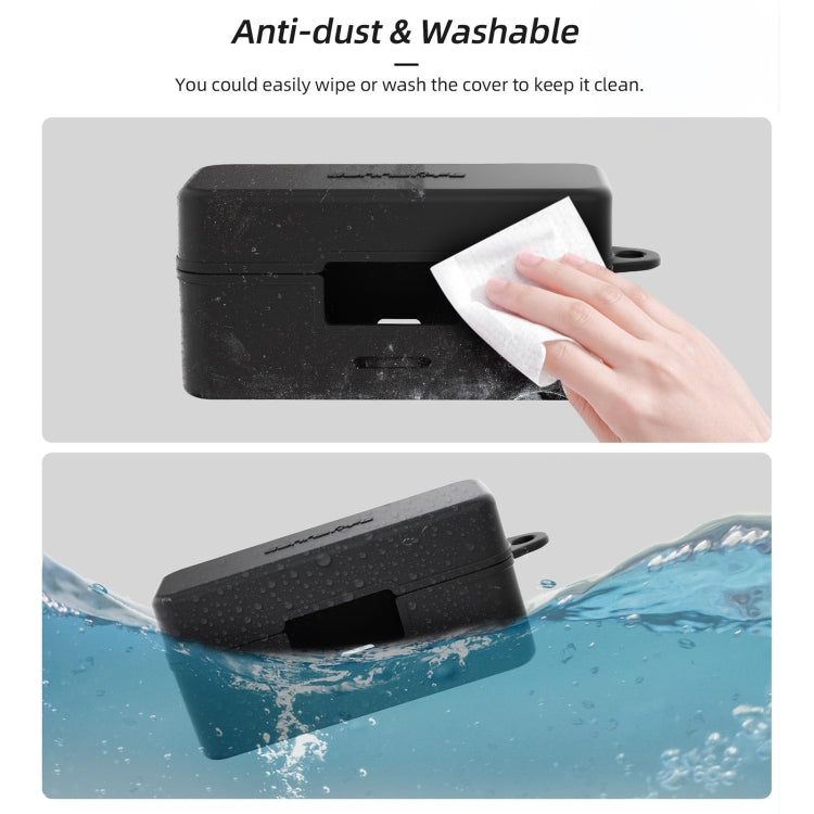 For DJI Mic 2 Sunnylife BHT772 Charging Case Wireless Mic Soft Scratch-proof Protective Cover(Black) - HoMEdemic™ 