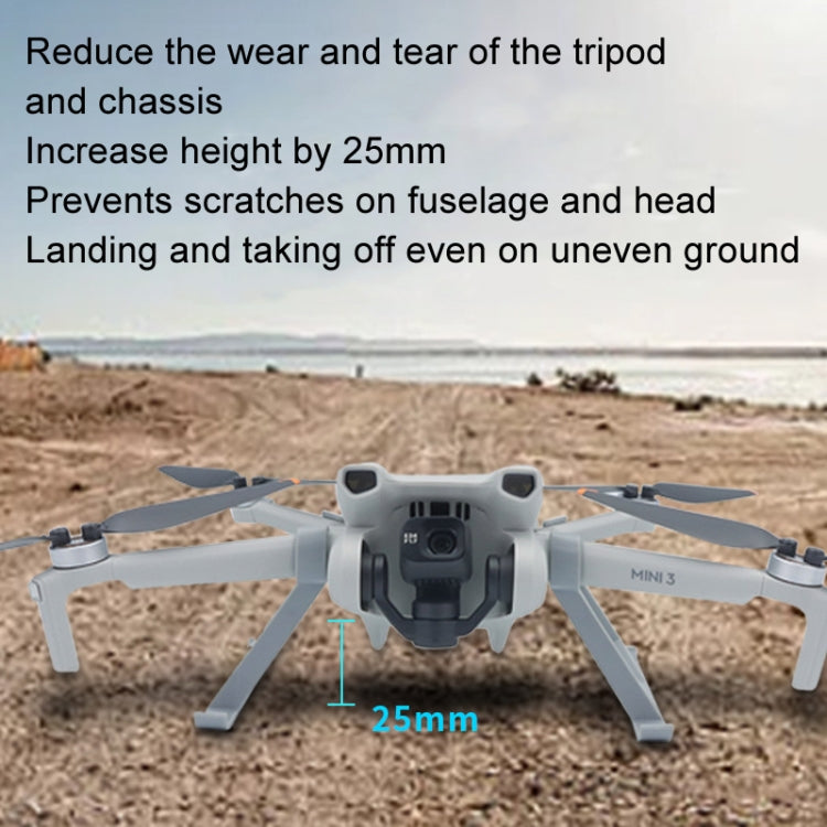 For DJI Mini 3 / Mini 3 Pro 1pair Height Increase Kickstand Landing Gear Propeller Protective Cover - HoMEdemic™ 