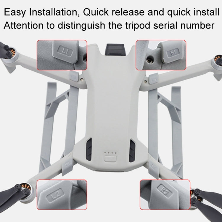 For DJI Mini 3 / Mini 3 Pro 1pair Height Increase Kickstand Landing Gear Propeller Protective Cover - HoMEdemic™ 