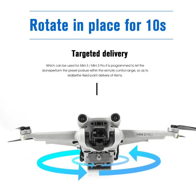 For DJI Mini 3 / Mini 3 Pro STARTRC Air-Dropping System Thrower Parabolic Bracket (Grey) - HoMEdemic™ 