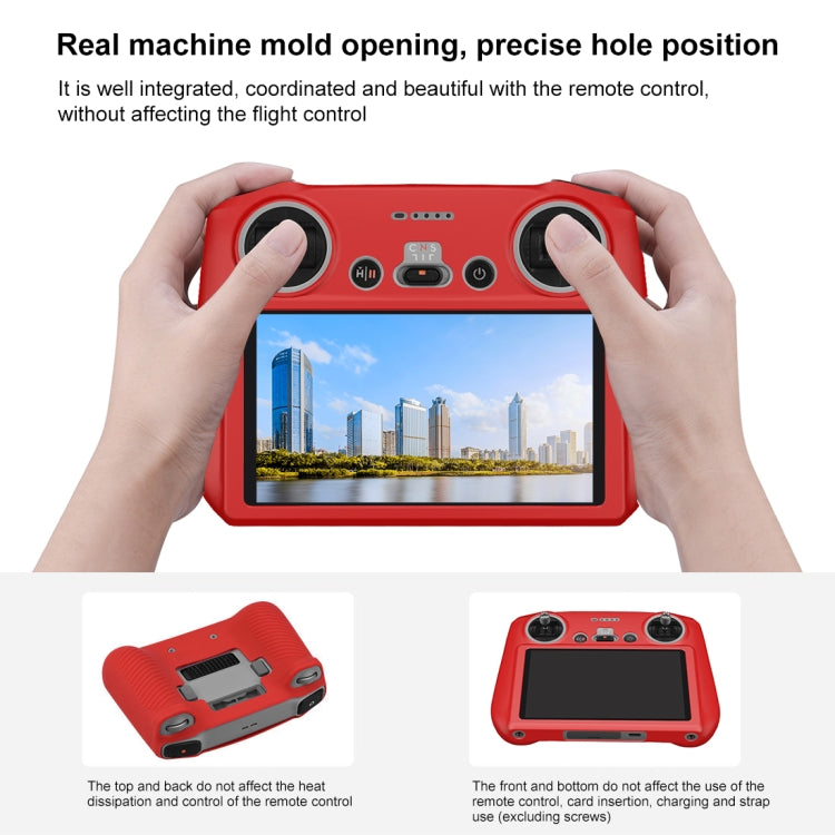 For DJI Mini 3 Pro / DJI RC with Screen PULUZ Silicone Protective Case(Red) - HoMEdemic™ 