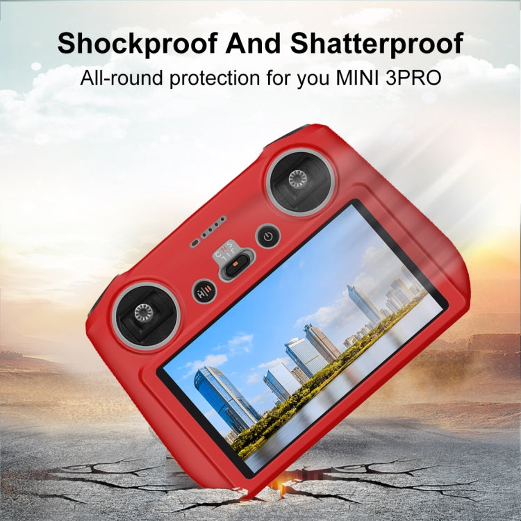 For DJI Mini 3 Pro / DJI RC with Screen PULUZ Silicone Protective Case(Red) - HoMEdemic™ 