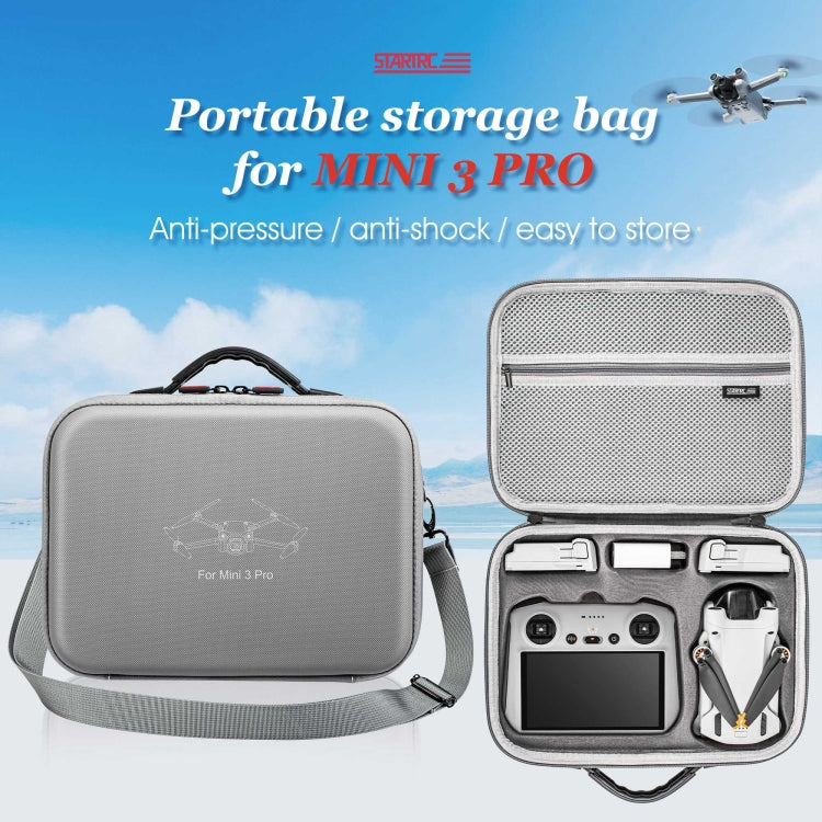 For DJI Mini 3 Pro / RC with Screen STARTRC Waterproof Shoulder Storage Bag Handbag(Grey) - HoMEdemic™ 