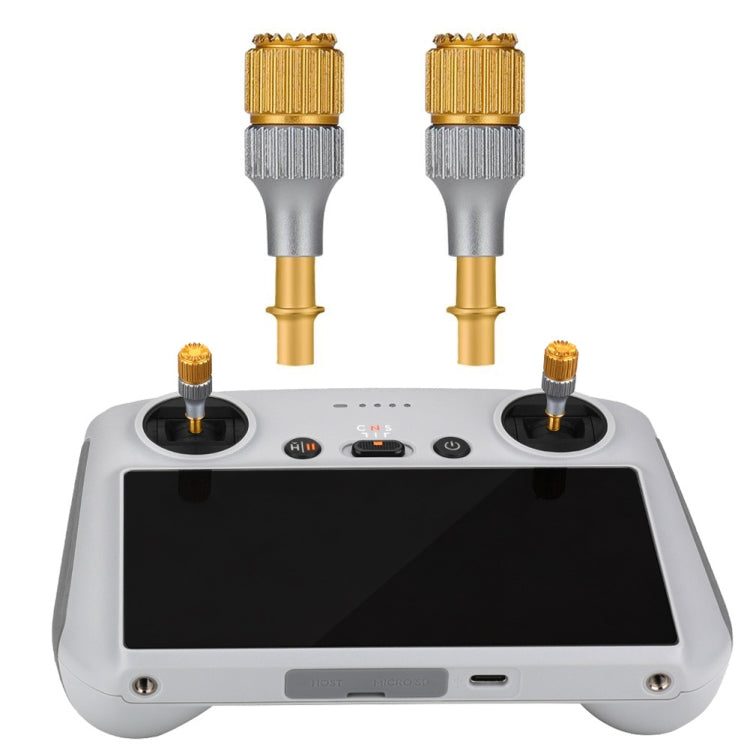 For DJI Mini 3 Pro RCSTQ Aluminum Alloy Two Color Telescopic Joystick With Screen Remote Control Thumb Operation Rod(As Show) - HoMEdemic™ 