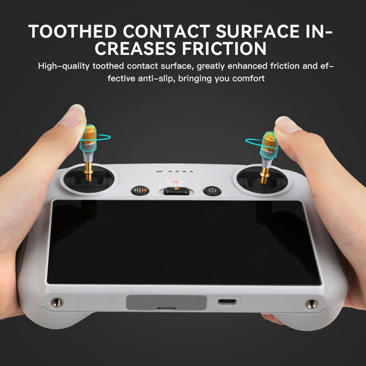 For DJI Mini 3 Pro RCSTQ Aluminum Alloy Two Color Telescopic Joystick With Screen Remote Control Thumb Operation Rod(As Show) - HoMEdemic™ 