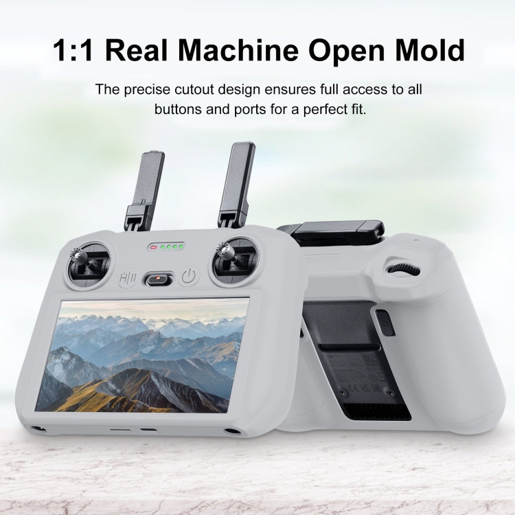 For DJI Mini 4 Pro / Air 3 Remote Control / DJI RC 2 with Screen PULUZ Silicone Protective Case (Grey) - HoMEdemic™ 
