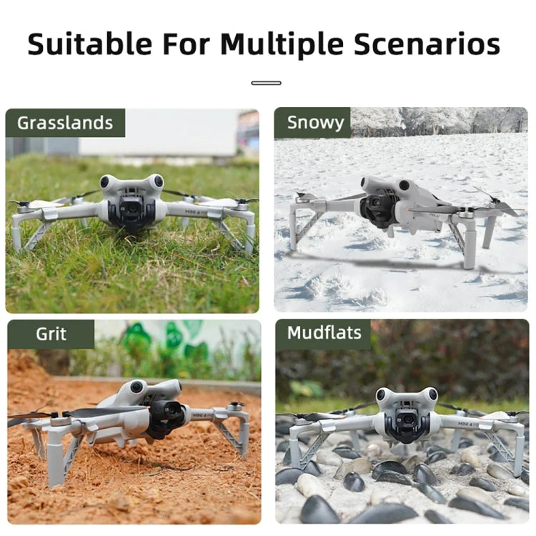 For DJI Mini 4 Pro Drone BRDRC Landing Gear Increased Height Leg(Gray) - HoMEdemic™ 