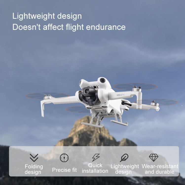 For DJI Mini 4 Pro Landing Gear Base Gimbal Protector Folding Booster Kickstand - HoMEdemic™ 