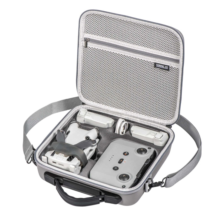 For DJI Mini 4 Pro / N2 STARTRC Shoulder Storage Bag PU Handbag(Grey) - HoMEdemic™ 