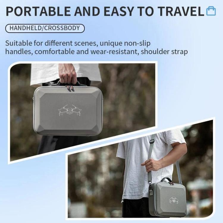 For DJI Mini 4 Pro / RC 2 with Screen STARTRC Shoulder Storage Bag PU Handbag(Grey) - HoMEdemic™ 