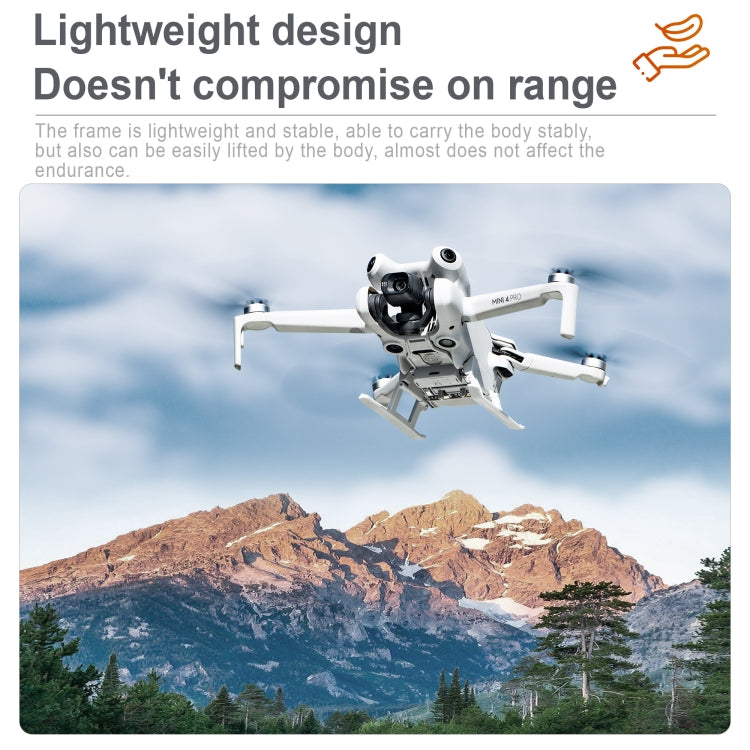 For DJI Mini 4 Pro STARTRC LED Light Folding Heightened Landing Gear Training Rack (Grey) - HoMEdemic™ 