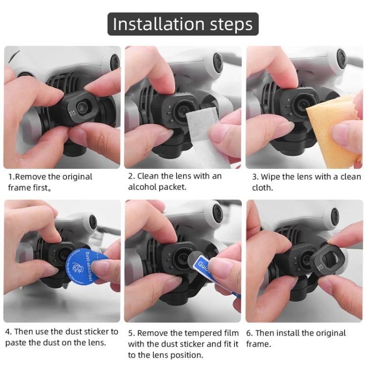 For DJI Mini 4 Pro Sensor / Lens Tempered Film Anti-scratch Protector, Spec: 1 Set - HoMEdemic™ 