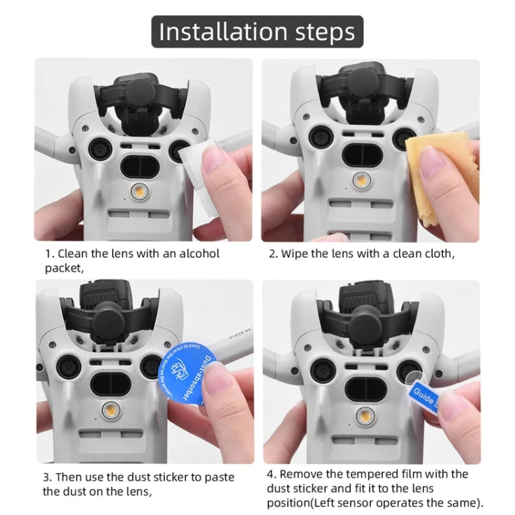 For DJI Mini 4 Pro Sensor / Lens Tempered Film Anti-scratch Protector, Spec: 2 Sets - HoMEdemic™ 