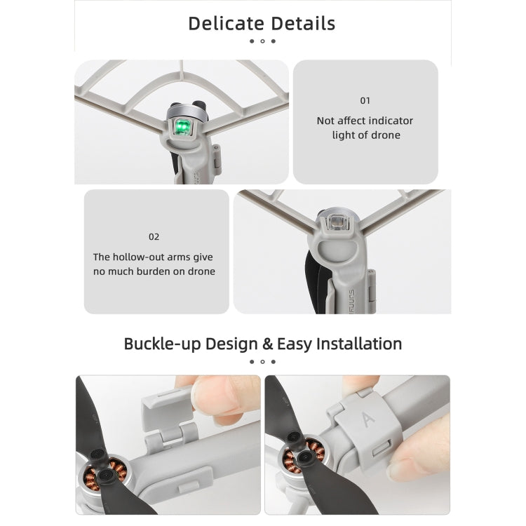 For DJI Mini 4 Pro Sunnylife N4P-KC712 Drone Propeller Protective Guard Anti-collision Ring (Grey) - HoMEdemic™ 