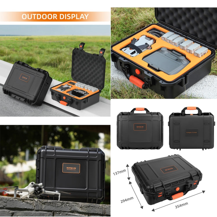 For DJI Mini 4 Pro Sunnylife Safety Carrying Case Waterproof Shock-proof Hard Travel Case (Black) - HoMEdemic™ 