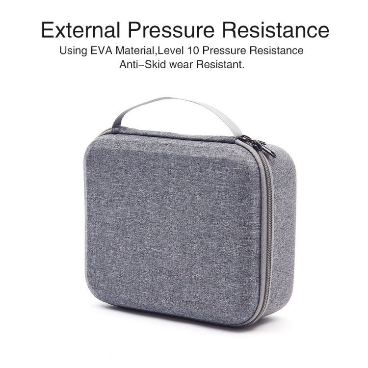 For DJI Mini SE Shockproof Carrying Hard Case Storage Bag, Size: 24 x 19 x 9cm(Grey + Red Liner) - HoMEdemic™ 