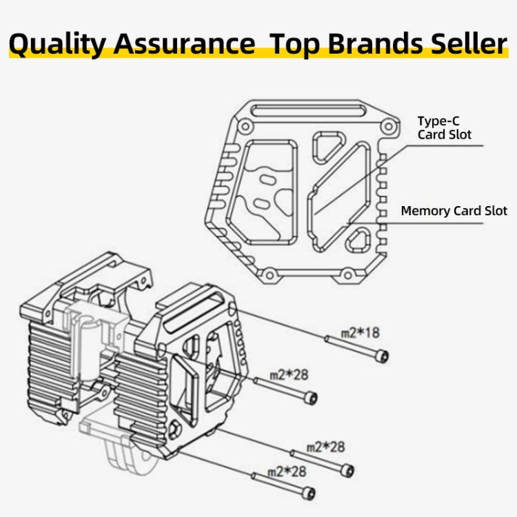 For DJI O3 AIR UNIT Camera Module Case Frame CNC Cage Holder - HoMEdemic™ 