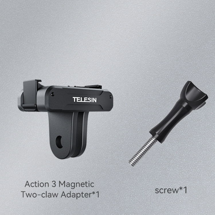 For DJI OSMO Action 3 TELESIN Magnetic Two Claw Adapter Action Camera Accessories - HoMEdemic™ 