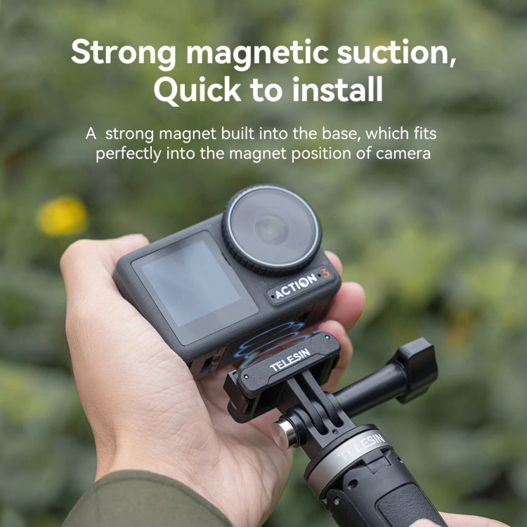 For DJI OSMO Action 3 TELESIN Magnetic Two Claw Adapter Action Camera Accessories - HoMEdemic™ 