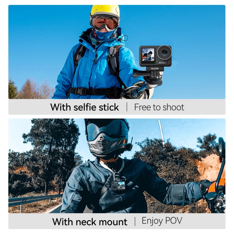 For DJI OSMO Action 3 TELESIN Magnetic Two Claw Adapter Action Camera Accessories - HoMEdemic™ 
