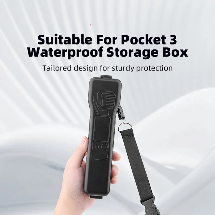 For DJI OSMO POCKET 3 BRDRC Waterproof Storage Box Protective Shell  With Lanyard(Black) - HoMEdemic™ 