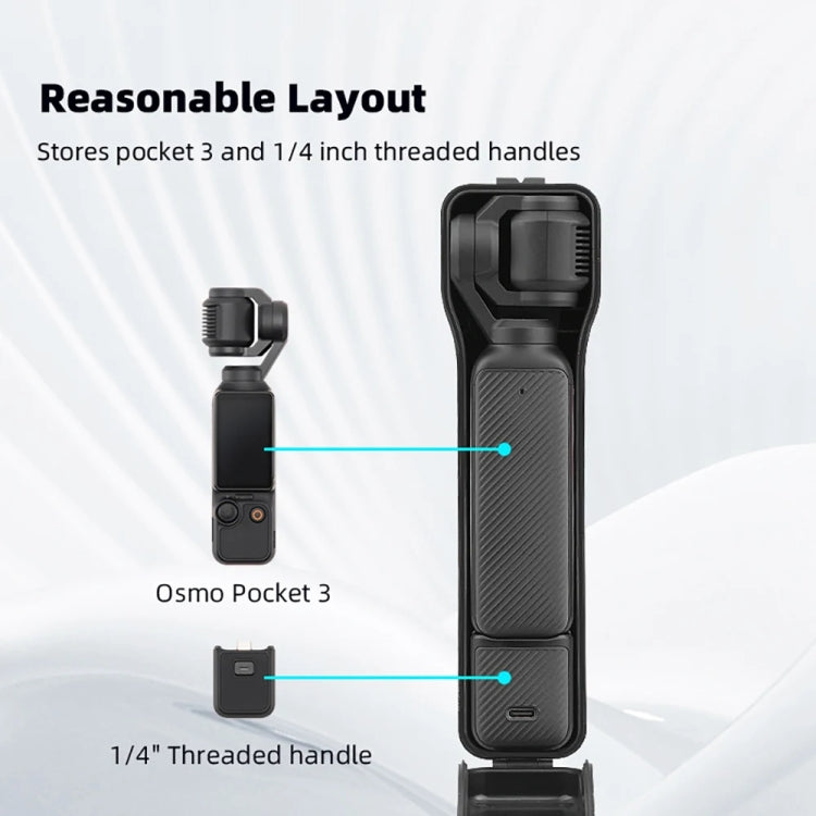 For DJI OSMO POCKET 3 BRDRC Waterproof Storage Box Protective Shell  With Lanyard(Black) - HoMEdemic™ 