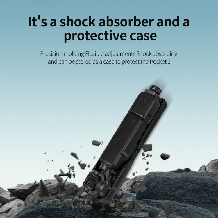 For DJI OSMO Pocket 2 STARTRC Shock Absorbing Step Reducer Carrying Case Storage Bag Box (Black) - HoMEdemic™ 
