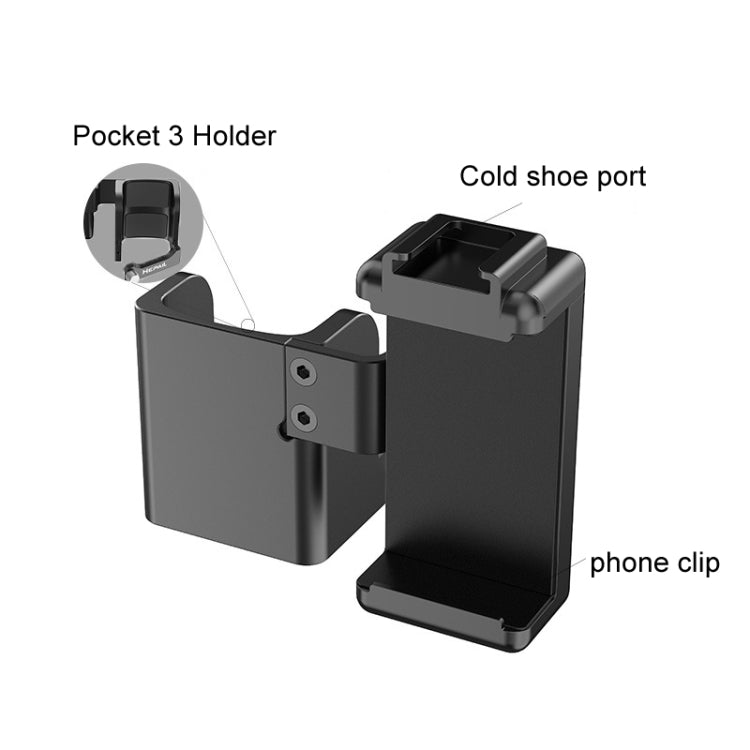 For DJI OSMO Pocket 3 HEPAIL Extended Phone Holder Adapter Protection Bezel - HoMEdemic™ 