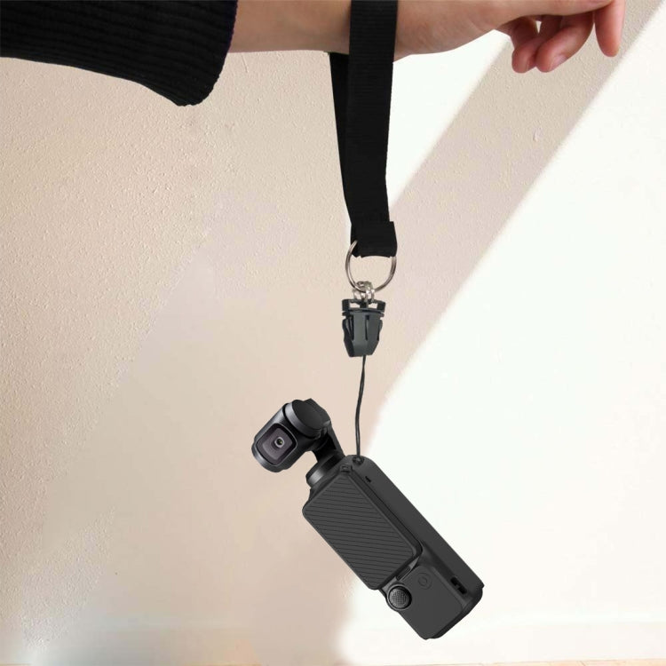 For DJI OSMO Pocket 3 PULUZ  2 in 1 Silicone Cover Case Set with Strap (Black) - HoMEdemic™ 
