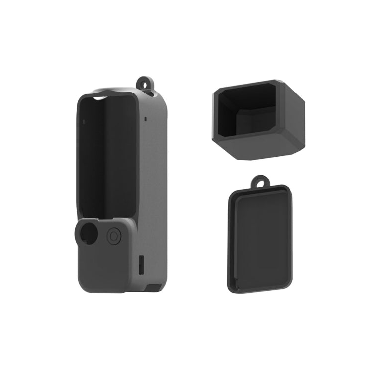 For DJI OSMO Pocket 3 PULUZ  3 in 1 Silicone Cover Case Set (Black) - HoMEdemic™ 