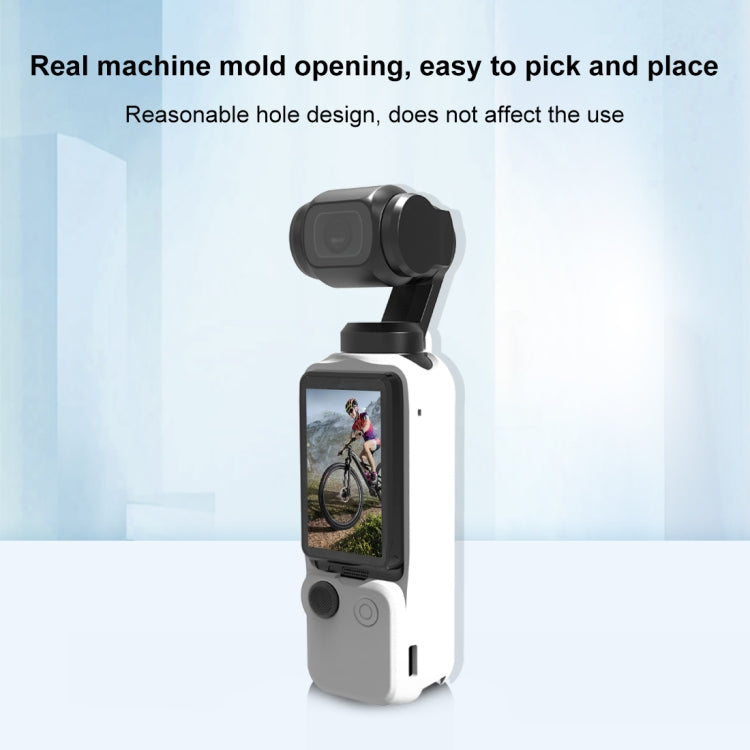 For DJI OSMO Pocket 3 PULUZ  3 in 1 Silicone Cover Case Set (White) - HoMEdemic™ 