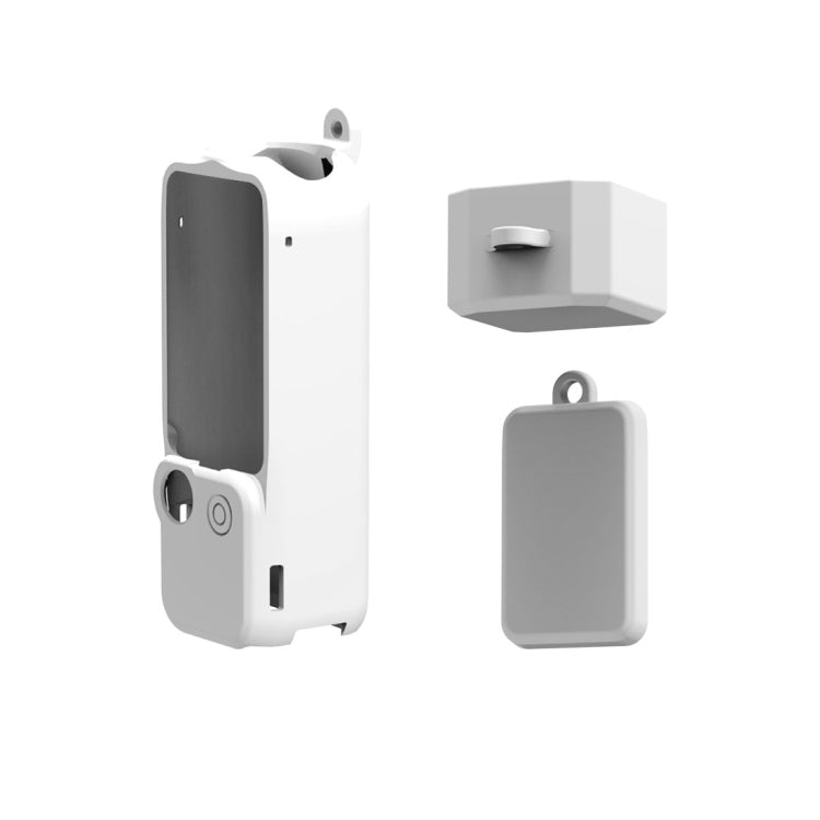 For DJI OSMO Pocket 3 PULUZ  3 in 1 Silicone Cover Case Set (White) - HoMEdemic™ 