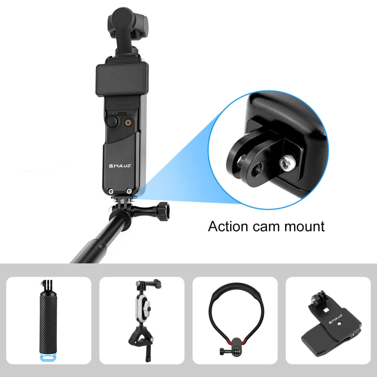 For DJI OSMO Pocket 3 PULUZ Metal Protection Frame Cage Adapter Bracket (Black) - HoMEdemic™ 