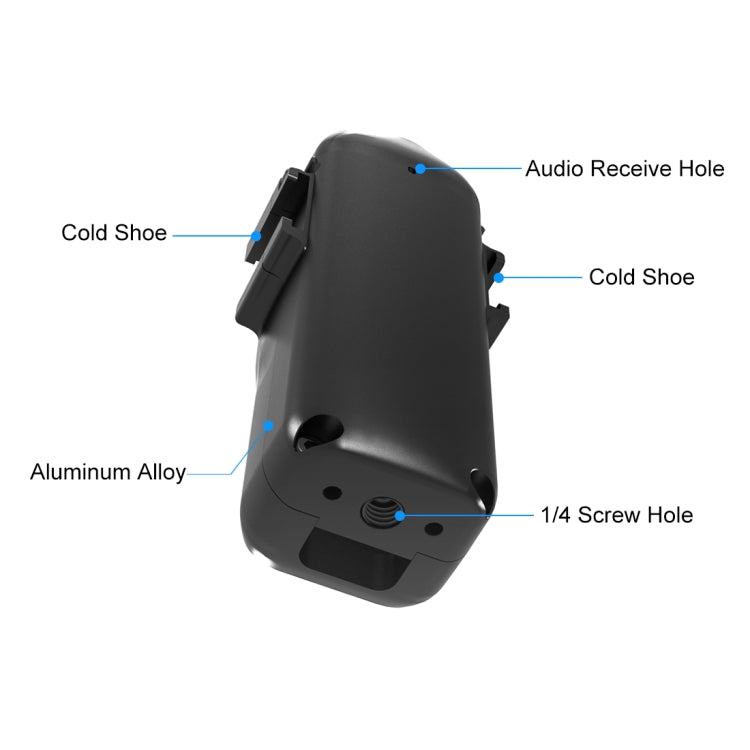 For DJI OSMO Pocket 3 PULUZ Metal Protection Frame Cage Adapter Bracket with Dual Cold Shoes (Black) - HoMEdemic™ 