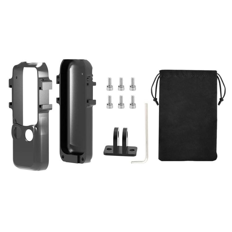 For DJI OSMO Pocket 3 PULUZ Metal Protection Frame Cage Adapter Bracket with Dual Cold Shoes (Black) - HoMEdemic™ 