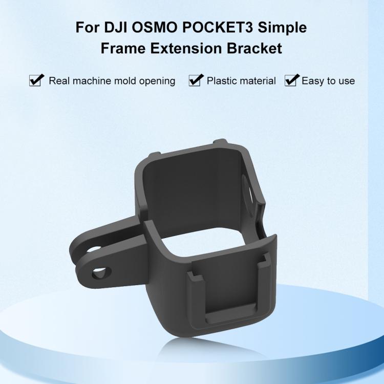 For DJI OSMO Pocket 3 PULUZ Protection Frame Cage Expansion Adapter Bracket (Black) - HoMEdemic™ 