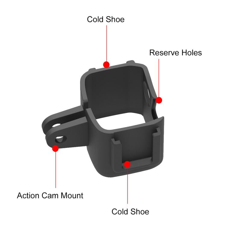 For DJI OSMO Pocket 3 PULUZ Protection Frame Cage Expansion Adapter Bracket (Black) - HoMEdemic™ 