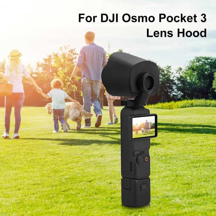 For DJI OSMO Pocket 3 PULUZ Sunshade Lens Protective Cover Hood (Black) - HoMEdemic™ 