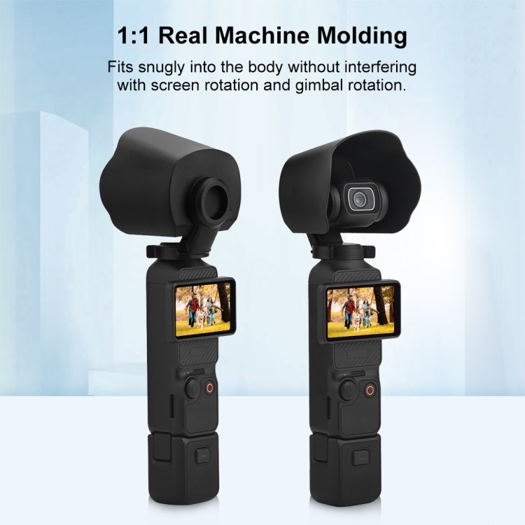 For DJI OSMO Pocket 3 PULUZ Sunshade Lens Protective Cover Hood (Black) - HoMEdemic™ 