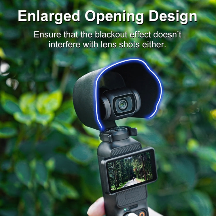 For DJI OSMO Pocket 3 PULUZ Sunshade Lens Protective Cover Hood (Black) - HoMEdemic™ 