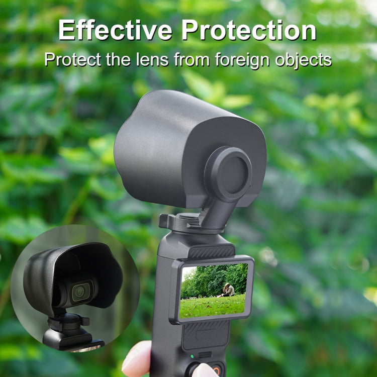 For DJI OSMO Pocket 3 PULUZ Sunshade Lens Protective Cover Hood (Black) - HoMEdemic™ 