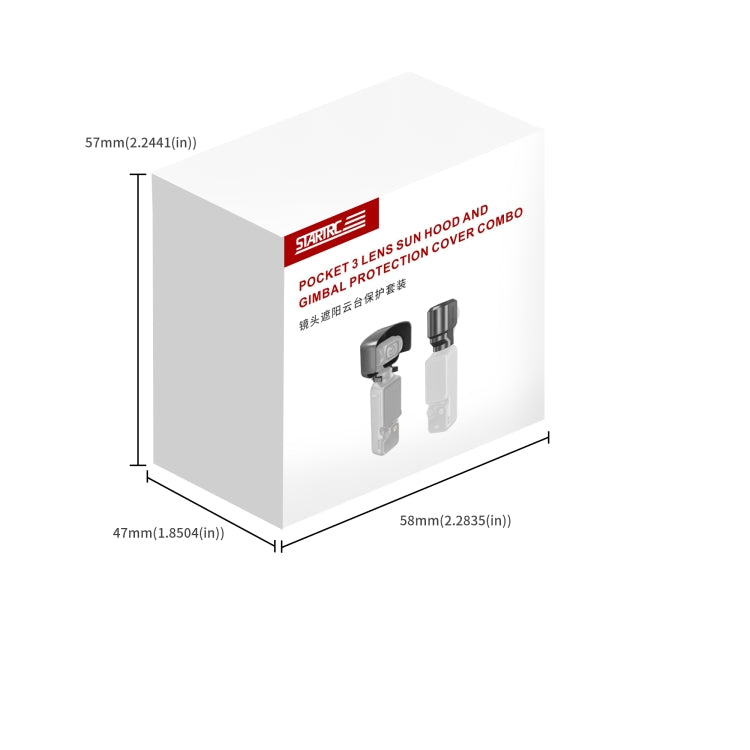 For DJI OSMO Pocket 3 STARTRC 2 in 1 Gimbal Camera Lens Cover Sunshade (Black) - HoMEdemic™ 