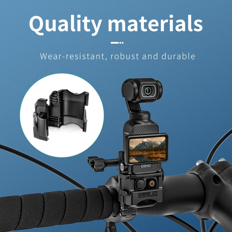 For DJI OSMO Pocket 3 STARTRC Multifunctional Fixed Mount Expansion Adapter Bracket (Black) - HoMEdemic™ 