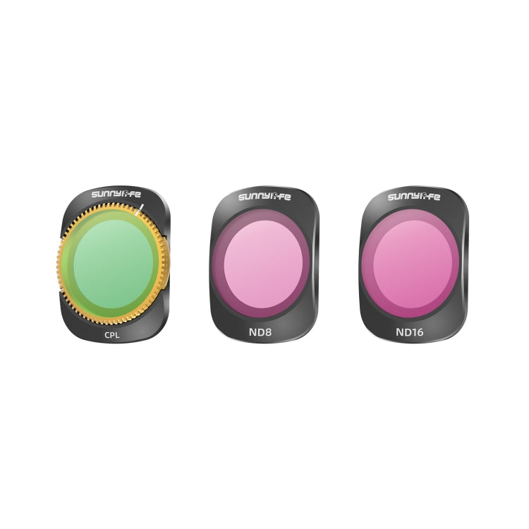 For DJI OSMO Pocket 3 Sunnylife Camera Lens Magnetic Metal Filter, Filter:3 in 1 CPL ND8/16 - HoMEdemic™ 