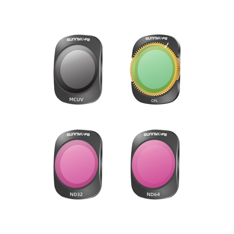 For DJI OSMO Pocket 3 Sunnylife Camera Lens Magnetic Metal Filter, Filter:4 in 1 MCUV CPL ND32/64 - HoMEdemic™ 