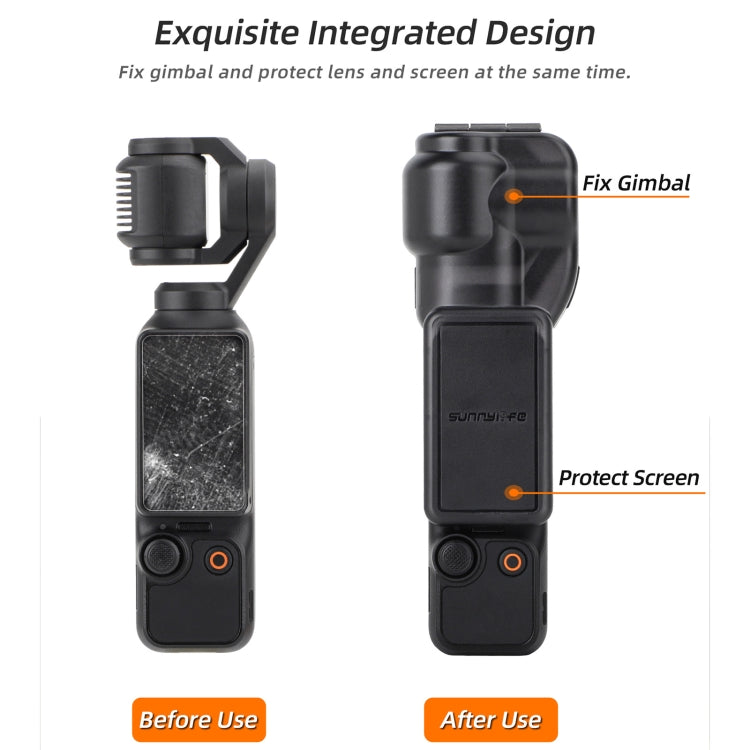 For DJI OSMO Pocket 3 Sunnylife Integrated Gimbal Cover Camera Protector (Black) - HoMEdemic™ 