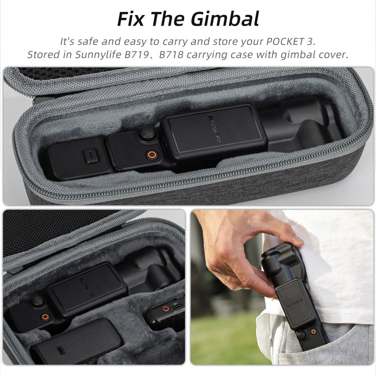For DJI OSMO Pocket 3 Sunnylife Integrated Gimbal Cover Camera Protector (Black) - HoMEdemic™ 