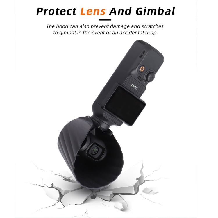 For DJI OSMO Pocket 3 Sunnylife Sunshade Lens Protective Cover Hood (Black) - HoMEdemic™ 