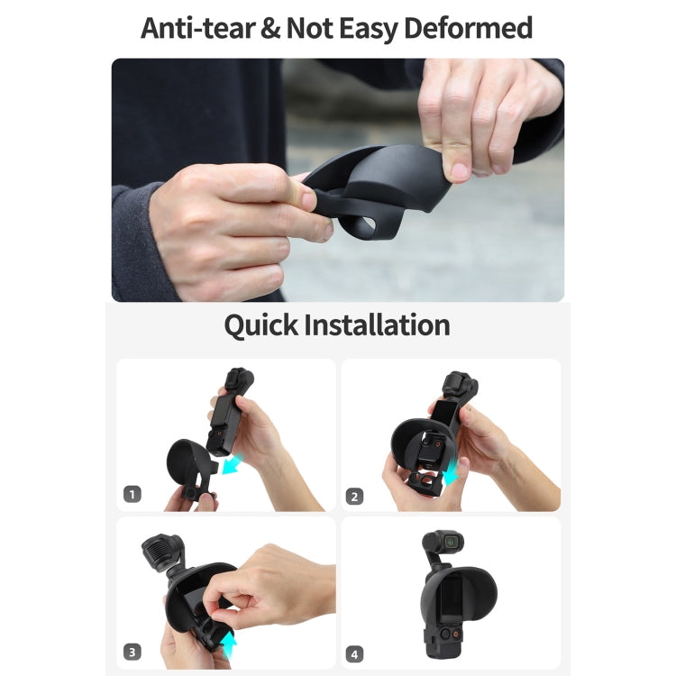 For DJI OSMO Pocket 3 Sunnylife Sunshade Screen Protective Cover Hood (Black) - HoMEdemic™ 