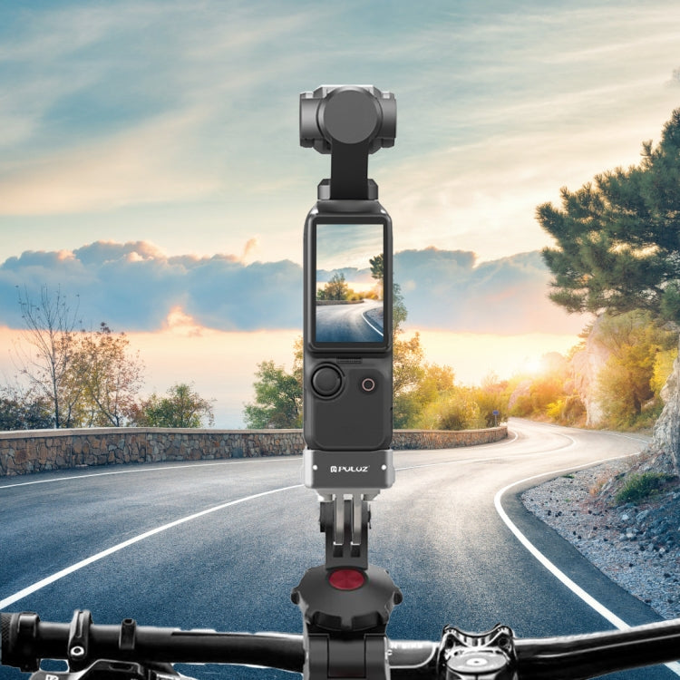 For DJI OSMO Pocket 4 / 3 PULUZ USB-C / Type-C Dock Desktop Charging Base Aluminum Alloy Bracket (Black) - HoMEdemic™ 